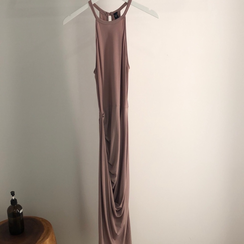 Blush midi dress
